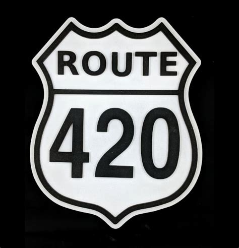 Route 420 Highway Sign Route 420 Wall Decor Weed Wall Decor Etsy