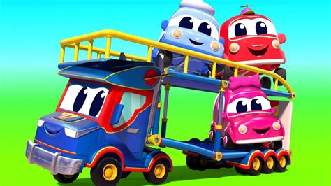 Truck Cartoons For Kids Super Carrier Truck And The Acrobatics