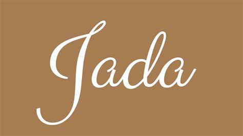 Learn How To Sign The Name Jada Stylishly In Cursive Writing Youtube