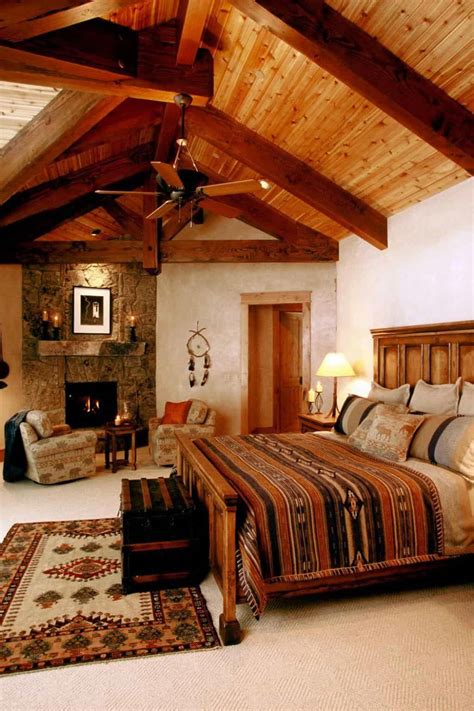 Vibrant And Warm Southwest Decor Rusticmasterbedroom In 2020