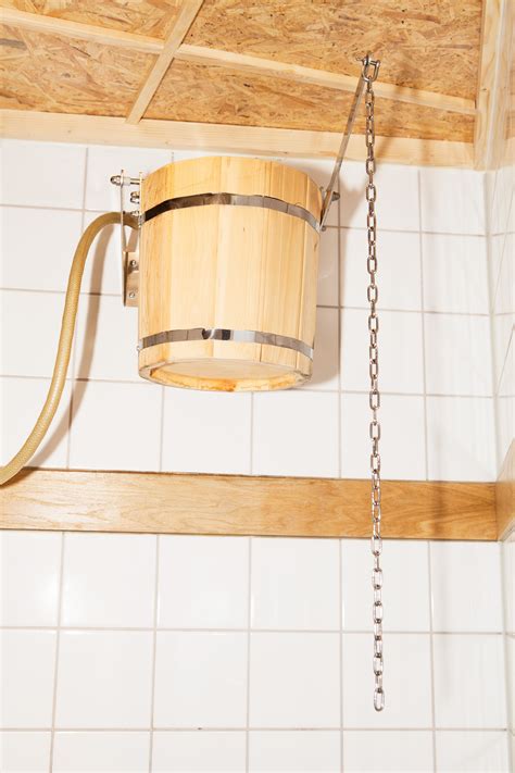 Try Out Our Nice Cold Water Bucket To Freshen You Up After Your Sauna