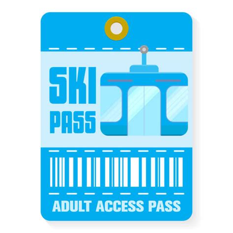 Ski Lift Ticket Illustrations Royalty Free Vector Graphics And Clip Art