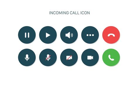 Incoming Phone Call Screen User Interface Ui For Website And Mobile