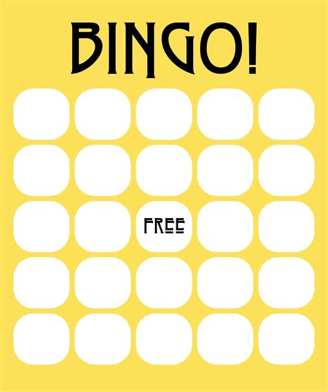 blank bingo card template microsoft word awesome free template for