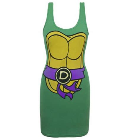 Donatello Teenage Mutant Ninja Turtles Womens Tank Dress Costume Sexy