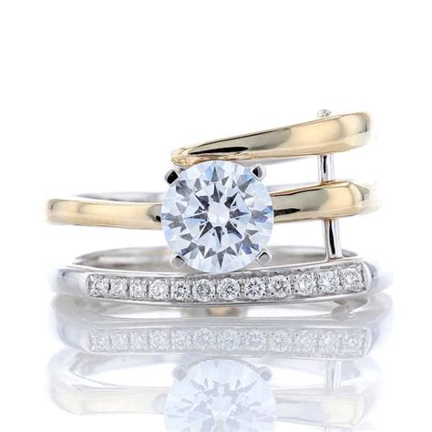 Stacked Bar Diamond Engagement Ring Fox Fine Jewelry