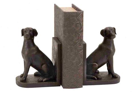 Woodland Imports Library Polystone Dog Book Ends Set Of 2 Dog