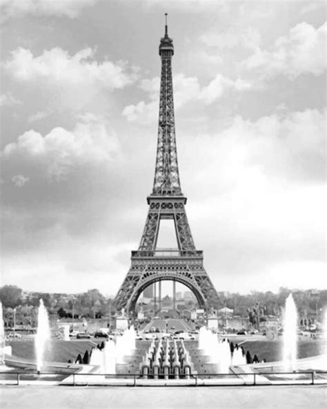 Black And White Eiffel Tower New Paint By Number Numeral Paint