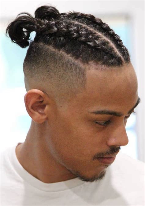 28 Two Braid Man Bun Short Hair Mattiaanneka