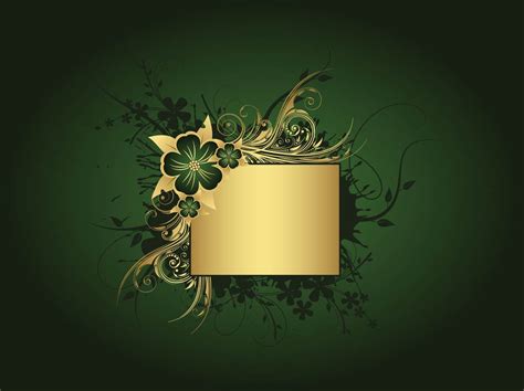 The great collection of emerald green wallpaper for desktop, laptop and mobiles. Green And Gold Background Vector Art & Graphics | freevector.com