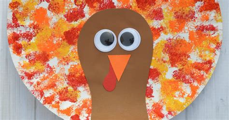 Sponged Painted Thanksgiving Turkey Craft The Resourceful Mama