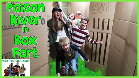 Poison River We Turned Our Box Fort Maze Into A Swamp That Youtub3