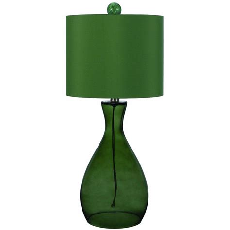 Af Lighting Mercer 26 In Green Hand Blown Glass Table Lamp 8515 Tl
