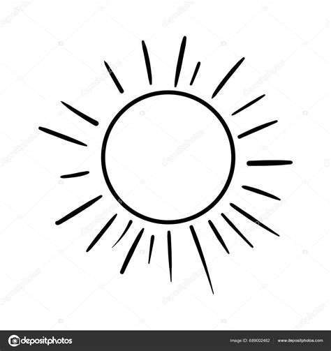 Sun Clipart Cute Cartoon Sun Vector Stock Vector By ©kaiwut 689002482