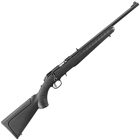 ruger 8301 american std bolt action rifle 22 lr rh 22 in satin blued syn stk 10 1 rnd adj