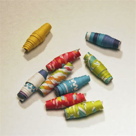 Rolled Paper Beads Paper Beads Beaded Crafts Camping Crafts