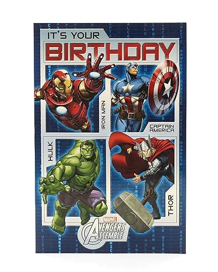 Avengers Birthday Card Card Design Template