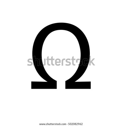 Omega Icon Omega Symbol Stock Vector Royalty Free 502082962