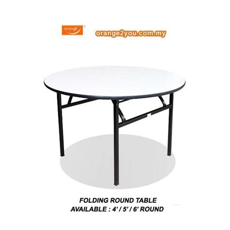 Feet Heavy Duty Mm Round Foldable Banquet Table Furniture Home