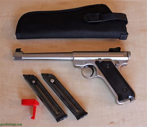 Pistols Ruger Mark Ii Target Stainless 22lr