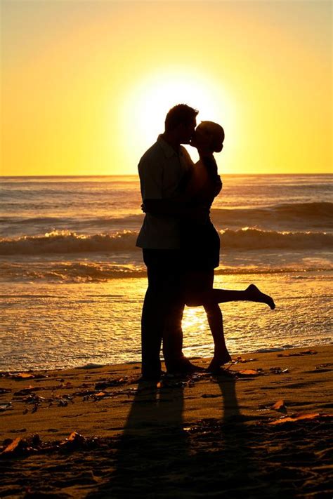 Great Beachsunset Shot Couple Photography Sunset P
