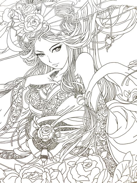 Detailed Coloring Pages Anime