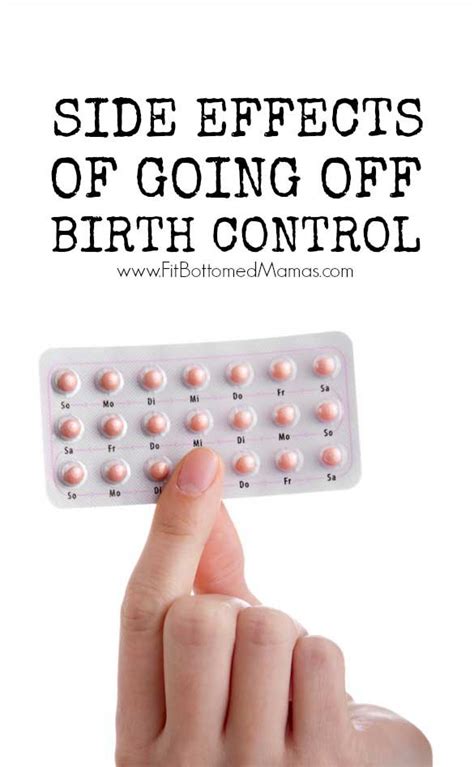 side effects after going off birth control prnso