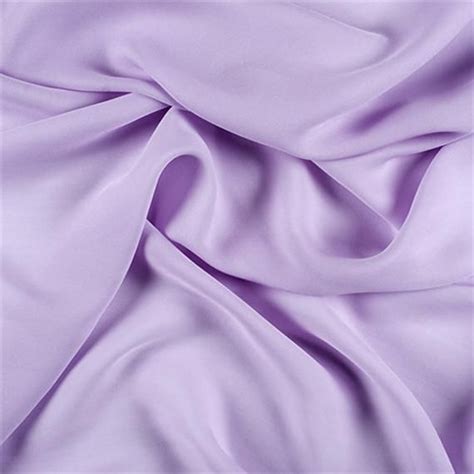 Lilac Silk Double Georgette Fabric By The Yard Lavender Aesthetic