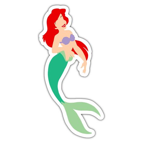 The Little Mermaid Sticker Pack Minimalista Disney Sticker Etsy