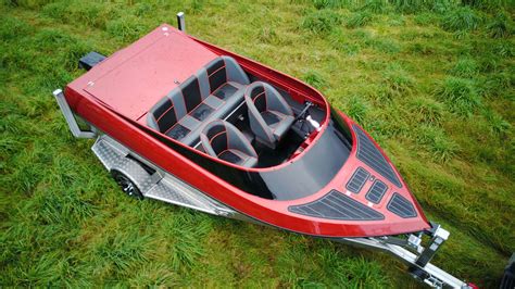 Ecocampor 14ft15ft 5 Man High Speed Jet Boats Kits V Hull Aluminum