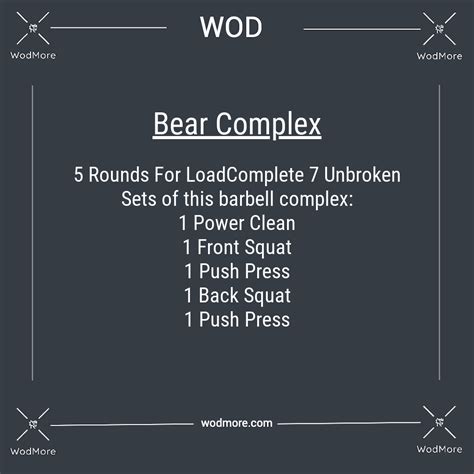 The Bear Complex Workout Crossfit Wod Wodmore