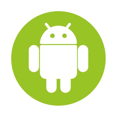 Icono Android Os Logotipo En Operating System Flat