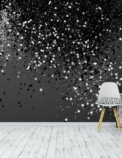Dark Grey Glitter Wall 800x1035 Wallpaper