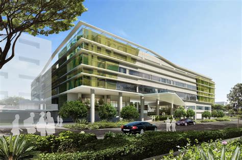 Modern Green Office Building Design Architecture Front