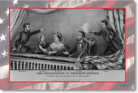 the assassination of president abraham lincoln april 14 1865 new vintage poster vi020