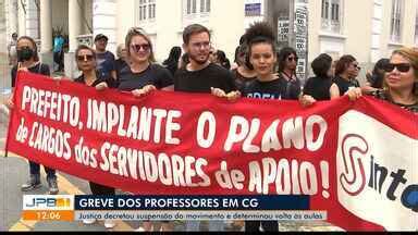 JPB Justiça decretou suspensão de greve dos professores em CG e determinou volta às aulas
