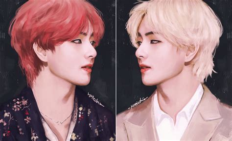 Jun 준 On Twitter Choose Your Fighter Red Hair Taehyung Vs Blonde