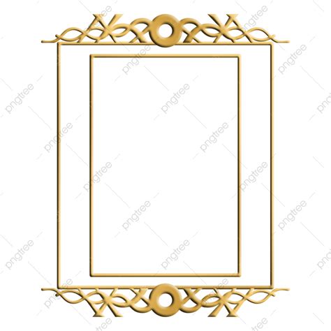 Gold Photo Frame Png Image Photo Frame Gold Edge Paper Border Gold