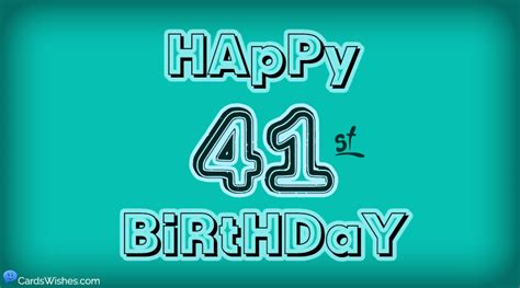 Happy 41st Birthday