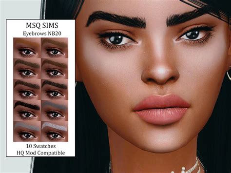Sims Eyebrows Nb By Msqsims Base Game Swatches All Sexiz Pix