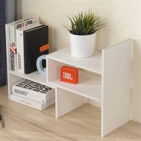 Find great deals on ebay for desk shelf organizer. Wooden-Life Wood Adjustable Desktop Storage Organizer ...