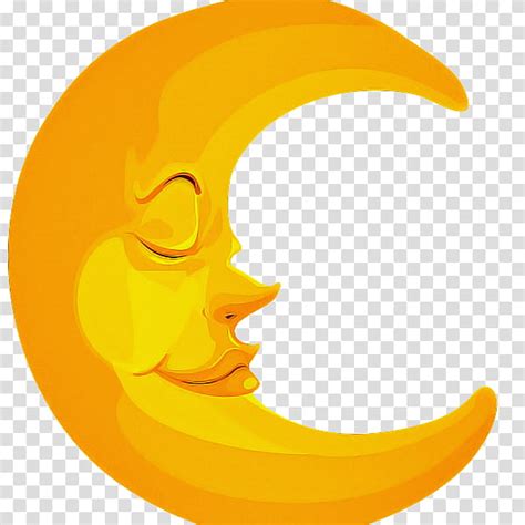 Moon Emoji Computer Icons Crescent Desktop Yellow Orange