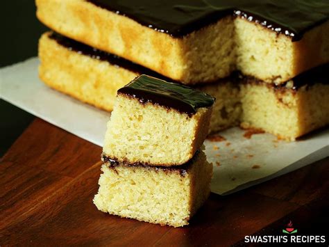 Eggless Sponge Cake Recipe Soft Spongy Cake Swasthis Recipes
