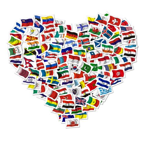 All Countries Flag In Heart Shape Flags Of All Countries Kidsquest