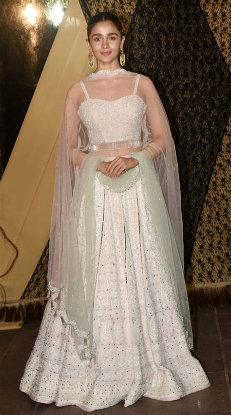 Alia Bhatts White Chikankari Lehenga Is A Bridal Trousseau Must Have Vogue India