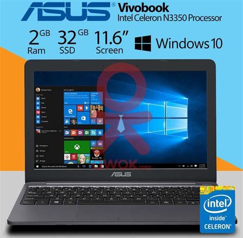 سعر ومواصفات Asus Vivobook E203m Intel Celeron N4000 Processor 2gb