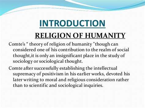 Religion Of Humanity