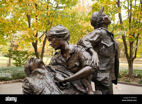 The Statue For The Vietnam Women Veterans War Memorial Washington Dc