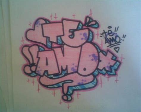 Te Amo Graffiti 3d Imagui