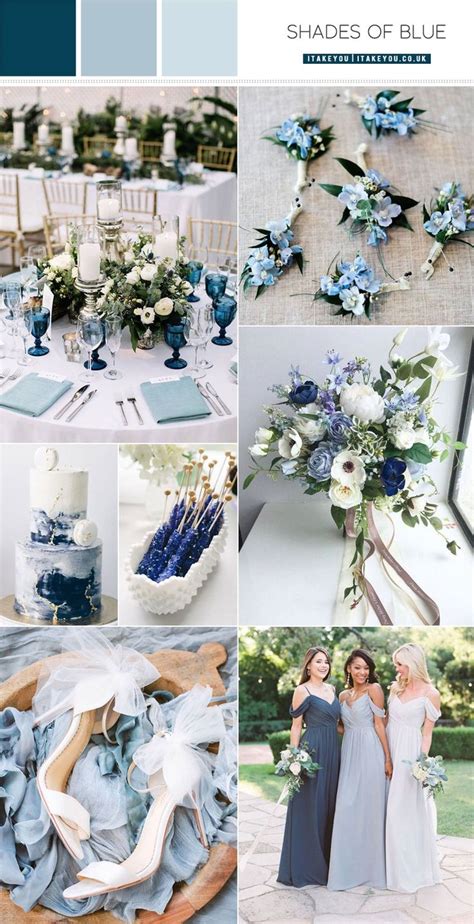 Shades Of Blue Wedding Colour Theme Something Blue Wedding Ideas